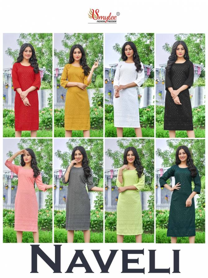 Rung Naveli New Exclusive Wear Designer Rayon Kurti Collection